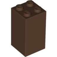Lego kostka (kostička) 2x2x3, hnědá (4113260)